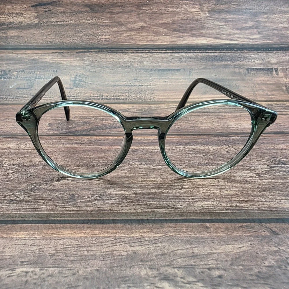 Warby Parker Morgan M-712 Eyeglasses Sage Green Round Frames 48-19-145